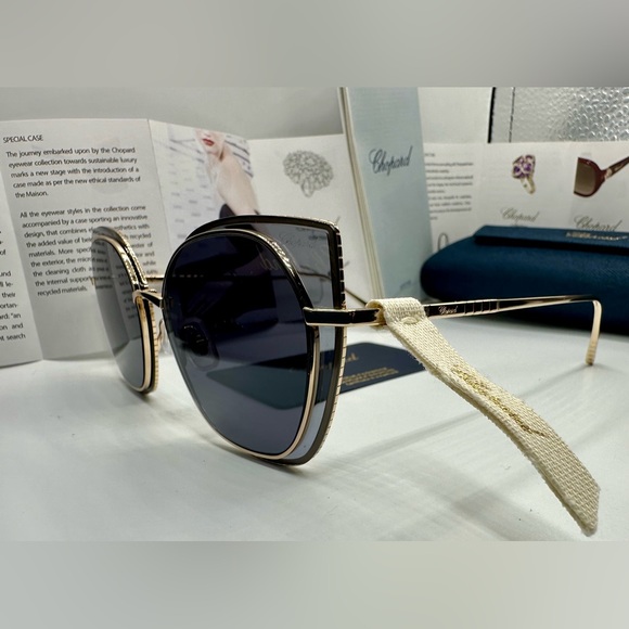 New! 👑CHOPARD ICE CUBE Sunglasses SCHF74 300F, Authentic - Picture 4 of 16